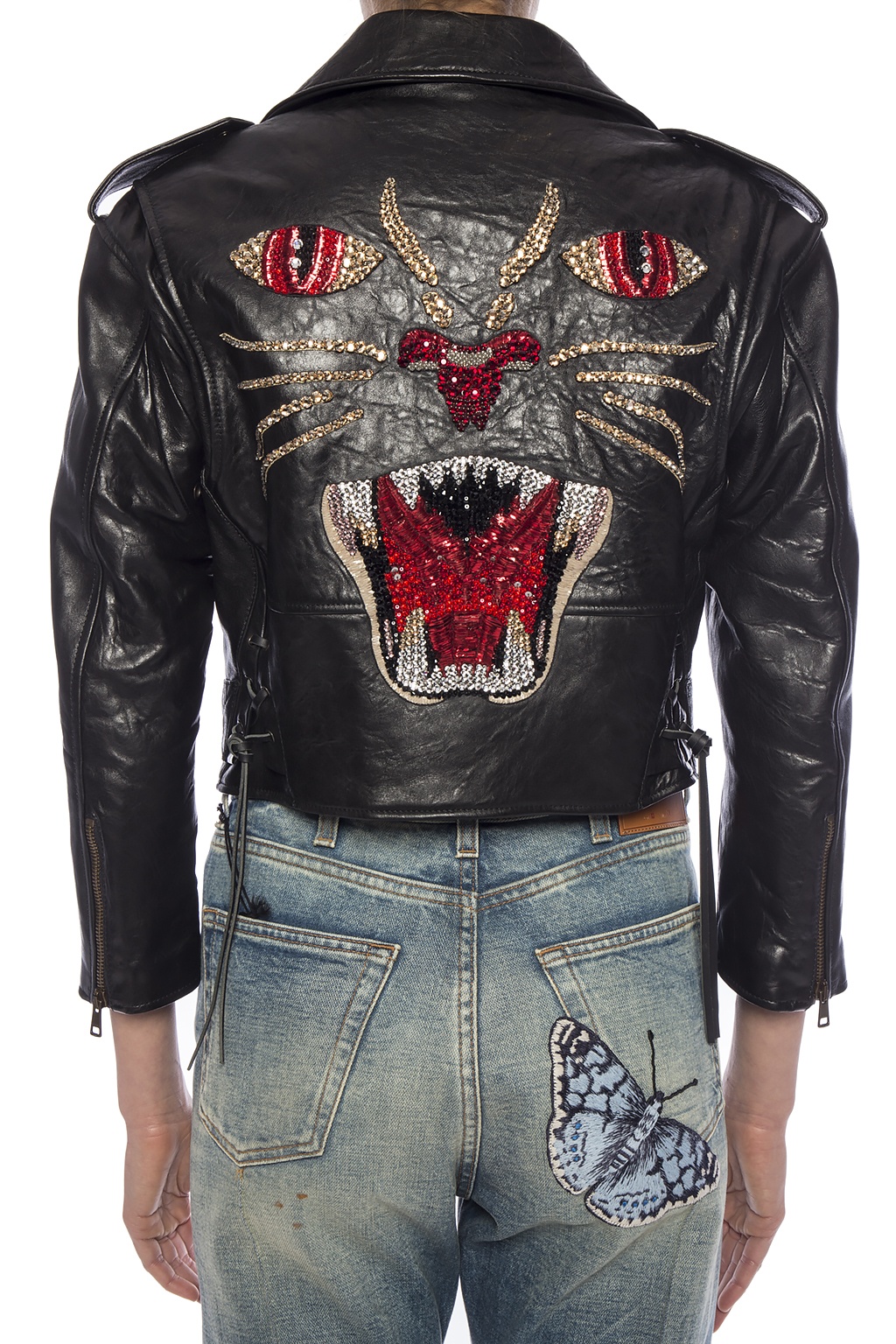 Embellished sales biker jacket